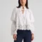 White shirt with lace