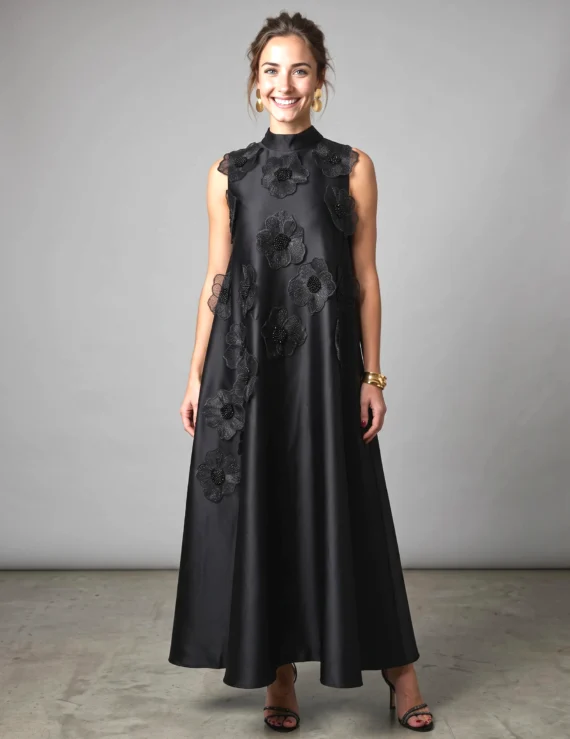 Silk flower dress