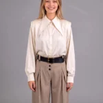 Oversize silk shirt