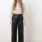 Faux leather pants