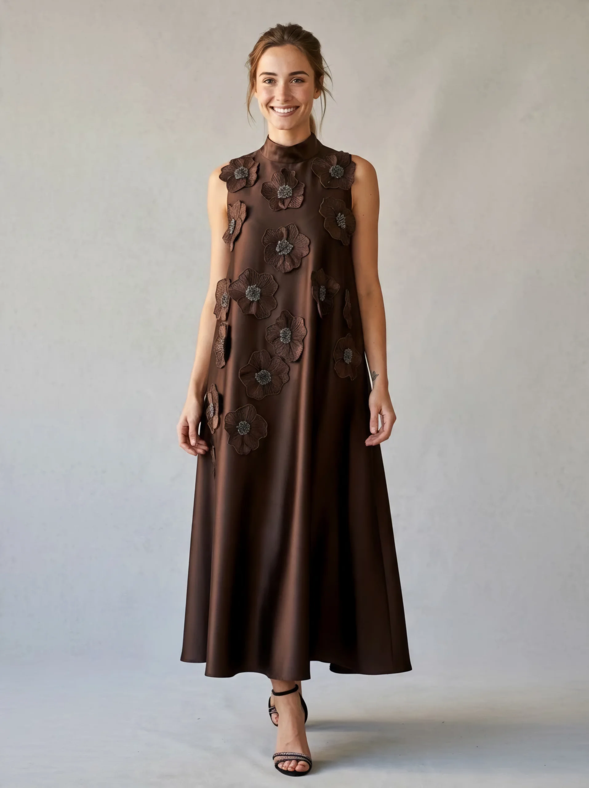 Silk flower dress