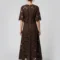 Lace dress brown