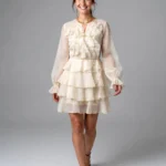 Short ruffles dress