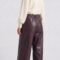 Faux leather pants
