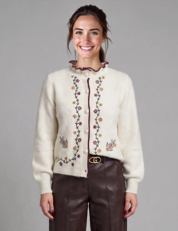 Sweater embroidery