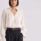 Mao collar blouse