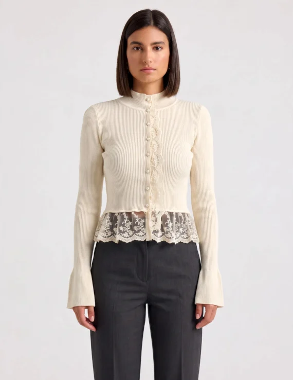 Sweater lace details