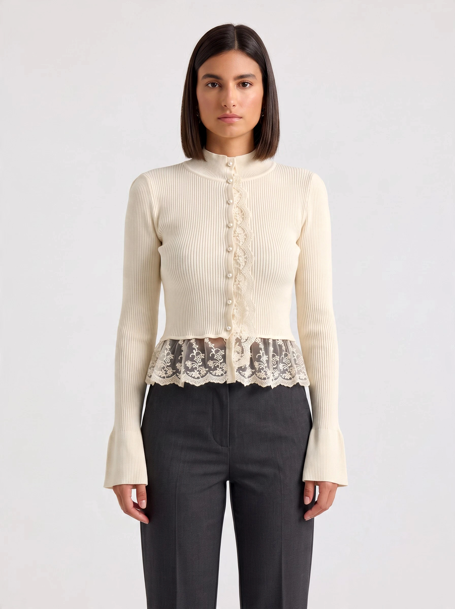 Sweater lace details