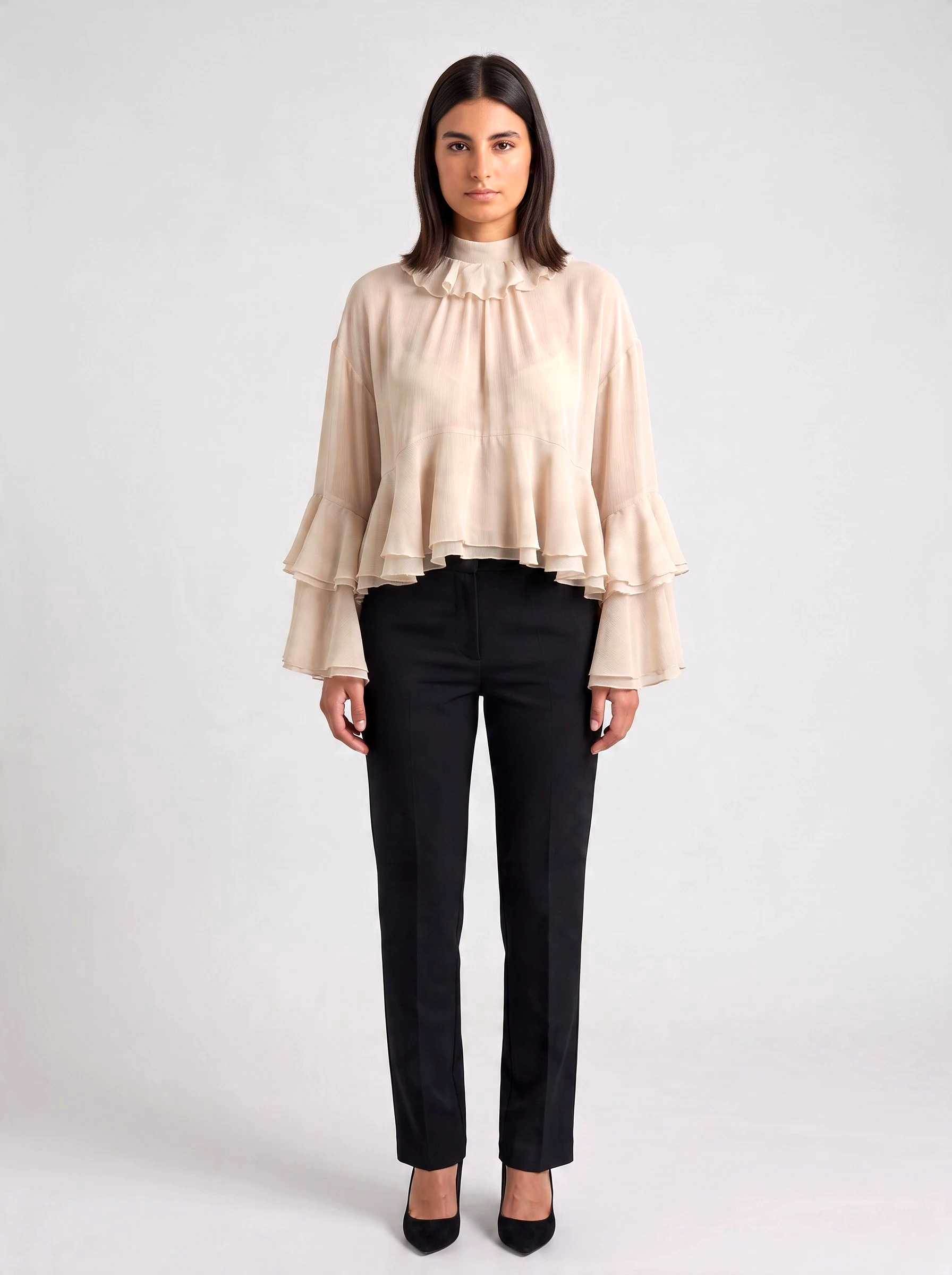 Wide sleeves top