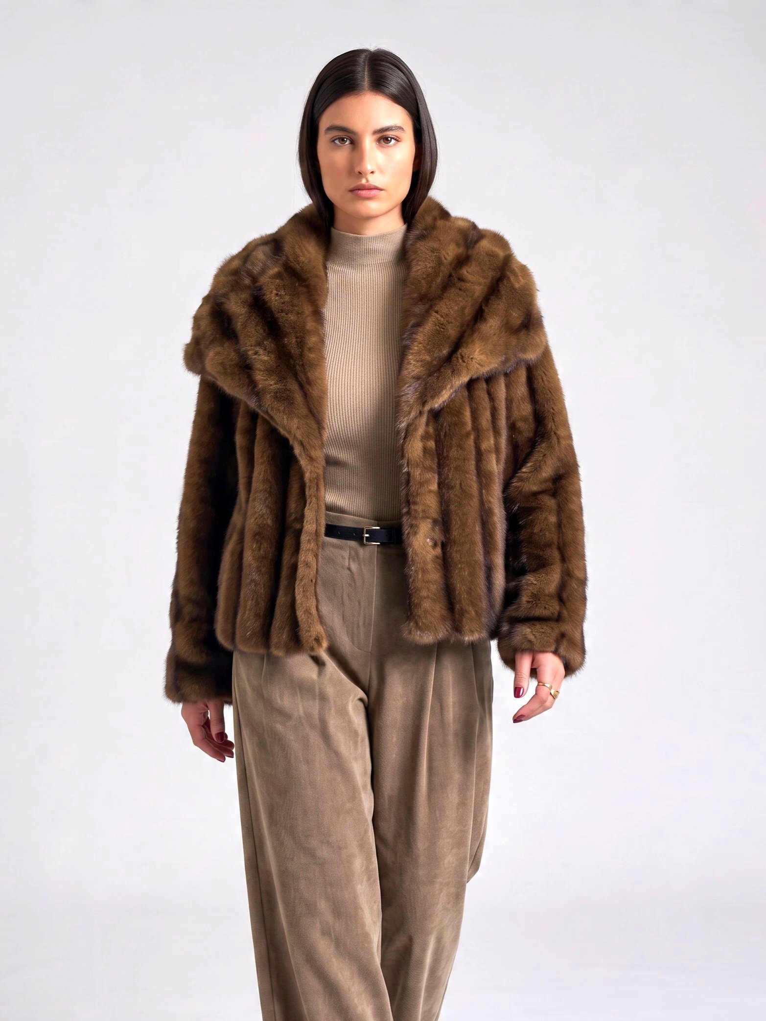 Short fur coat