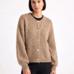 Cardigan mohair buttons