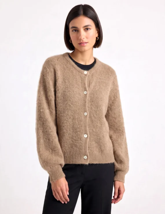 Cardigan mohair buttons