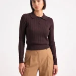Sweater round collar