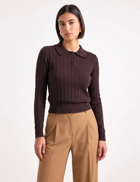 Sweater round collar
