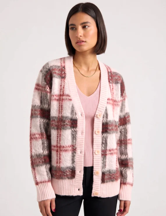 Cardigan v neck buttons front